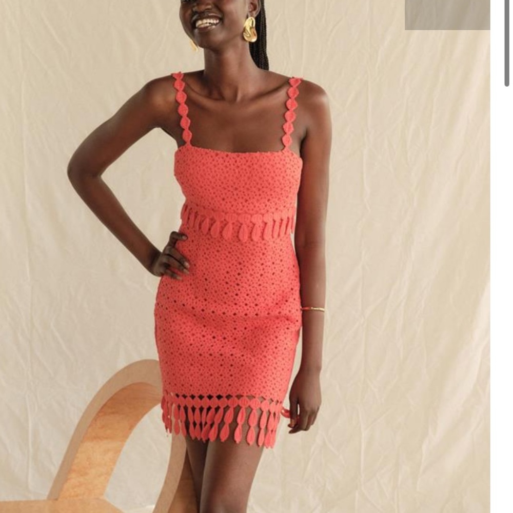 SAYLOR Coral Mini Dress